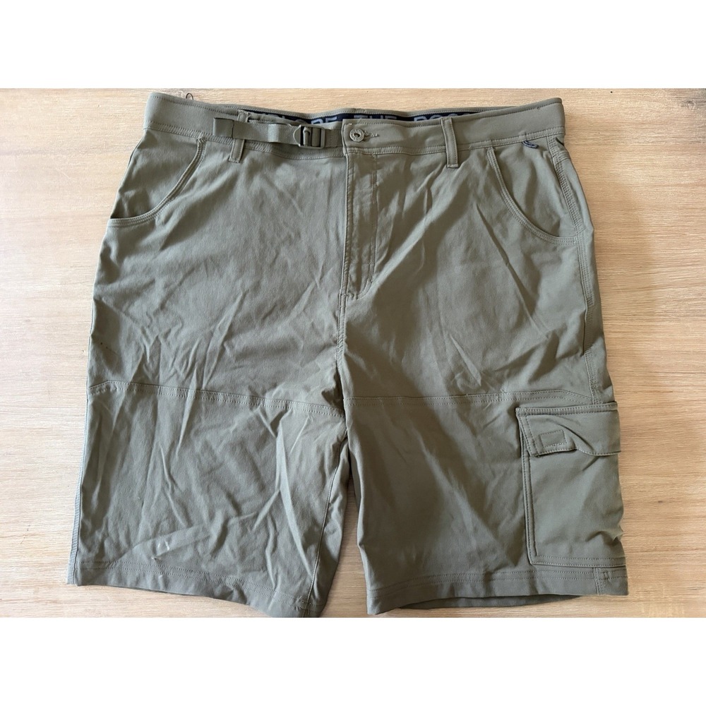 Gerry Shorts Men's Size 40 Integrated Belt Stretch Olive Green Hiking
